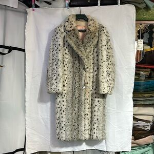 Faux Fur Lynx Coat